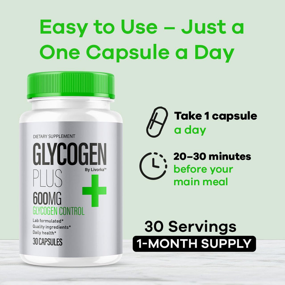 Glycogen Plus supplement packaging