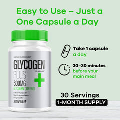 Glycogen Plus supplement packaging