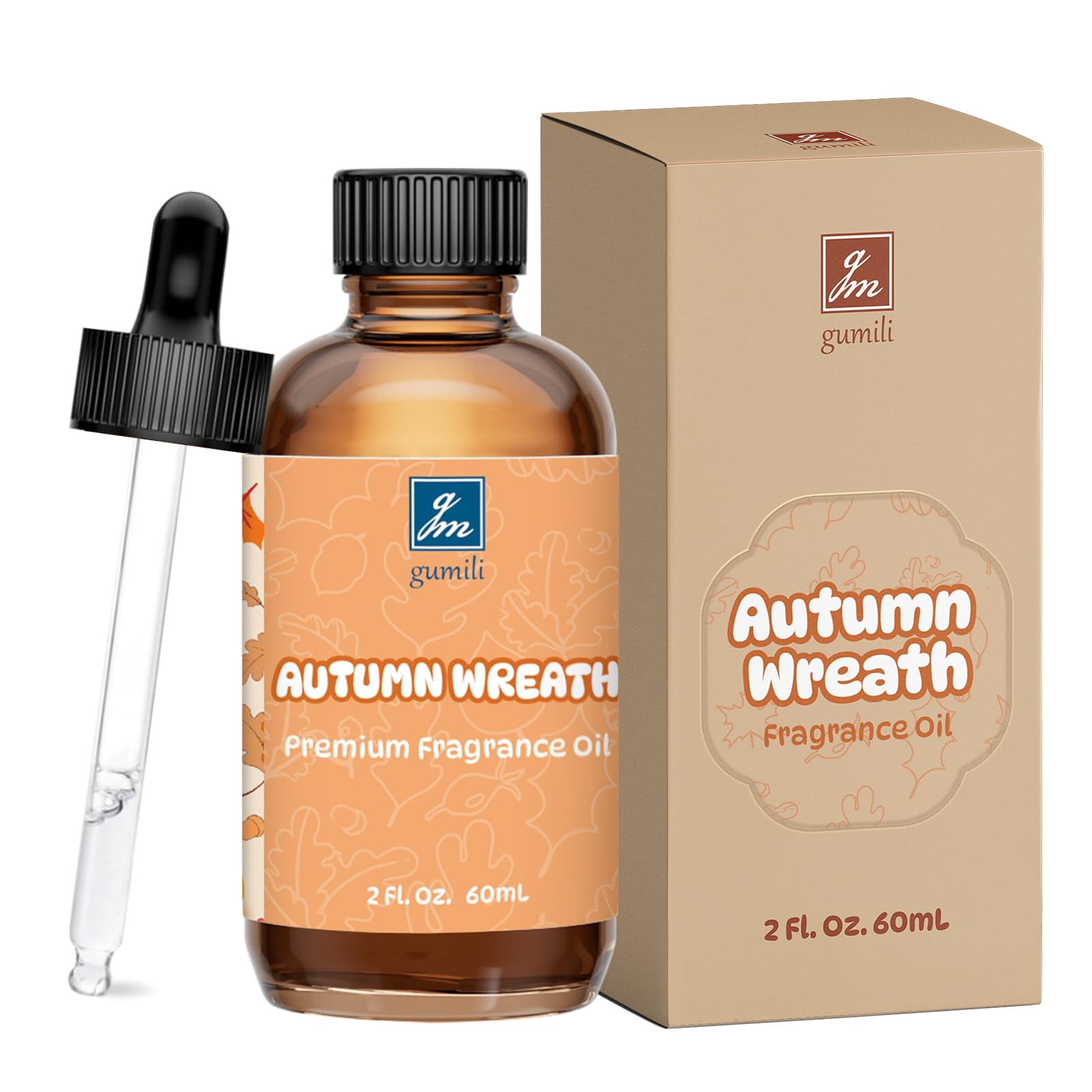 GM Gumili Autumn Wreath Fragrance Oil bottle with dropper