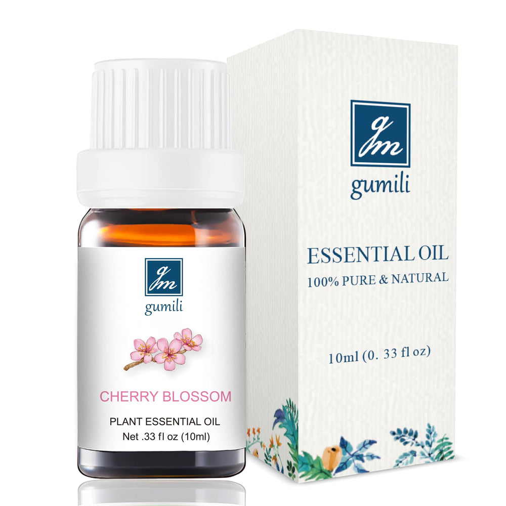 GM Gumili Cherry Blossom Fragrance Oil in 10ml amber glass bottle