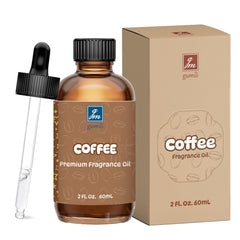 GM Gumili Coffee Fragrance Oil 2oz bottle on wooden surface