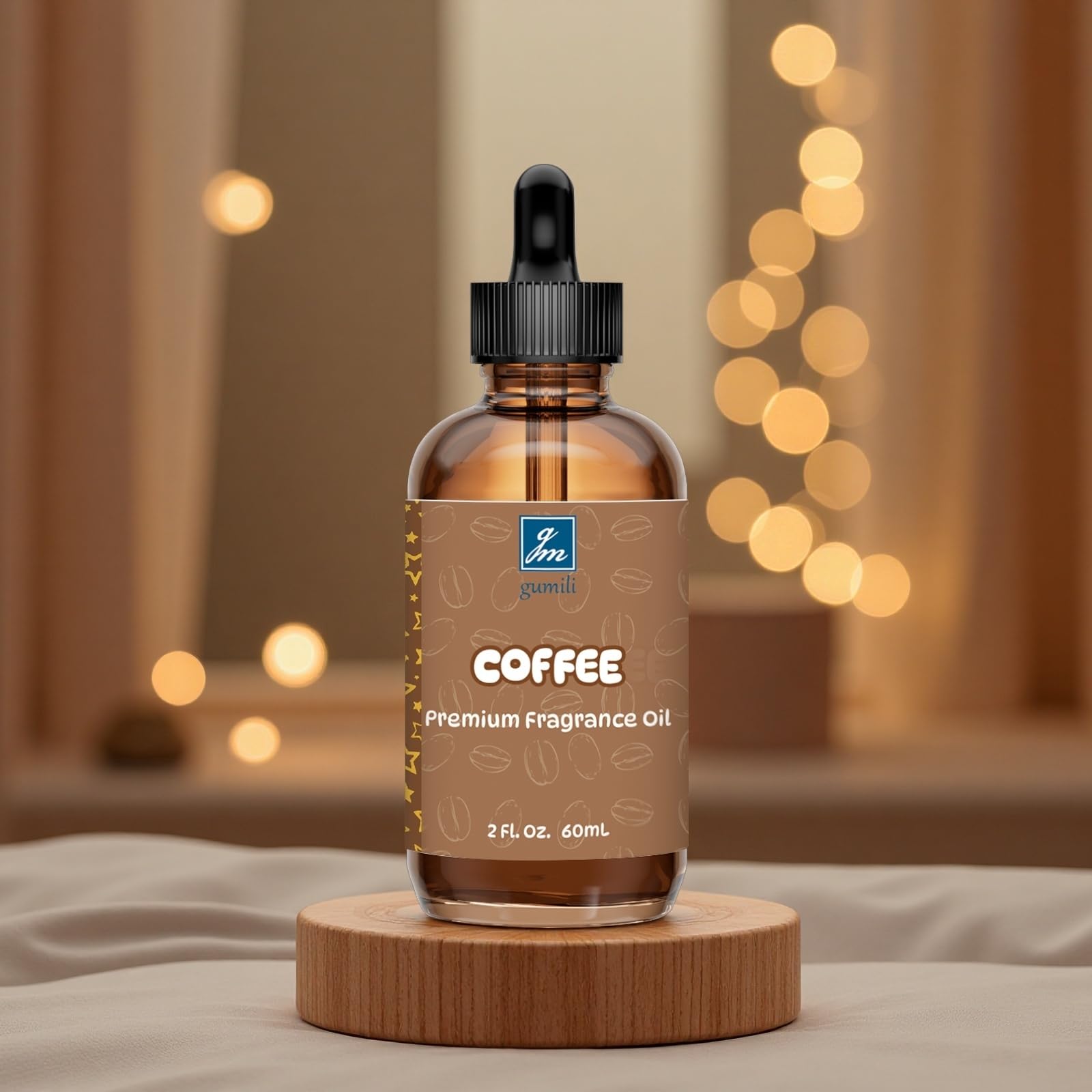 GM Gumili Coffee Fragrance Oil used in a diffuser setup