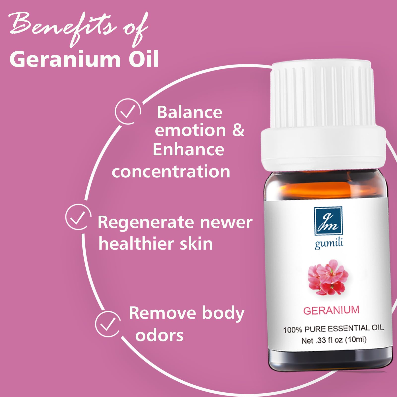Geranium oil for skin and face care