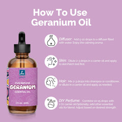 GM Gumili Geranium oil dropper detail for precise use