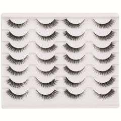 Gmagictobo false eyelashes with natural short length and clear band for comfortable, everyday wear