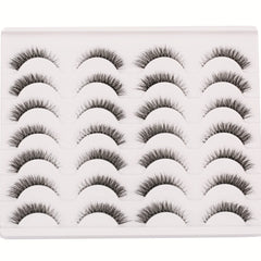 Gmagictobo natural short lashes with clear band for seamless day-to-night look