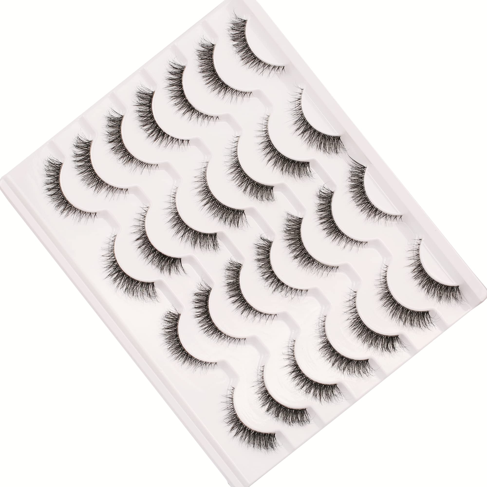 Gmagictobo vegan, cruelty-free lashes in a 14-pair pack for versatile styling