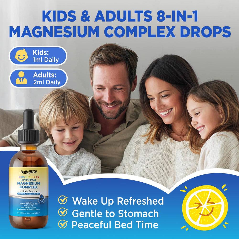 GMP-certified magnesium glycinate-citrate-malate drops
