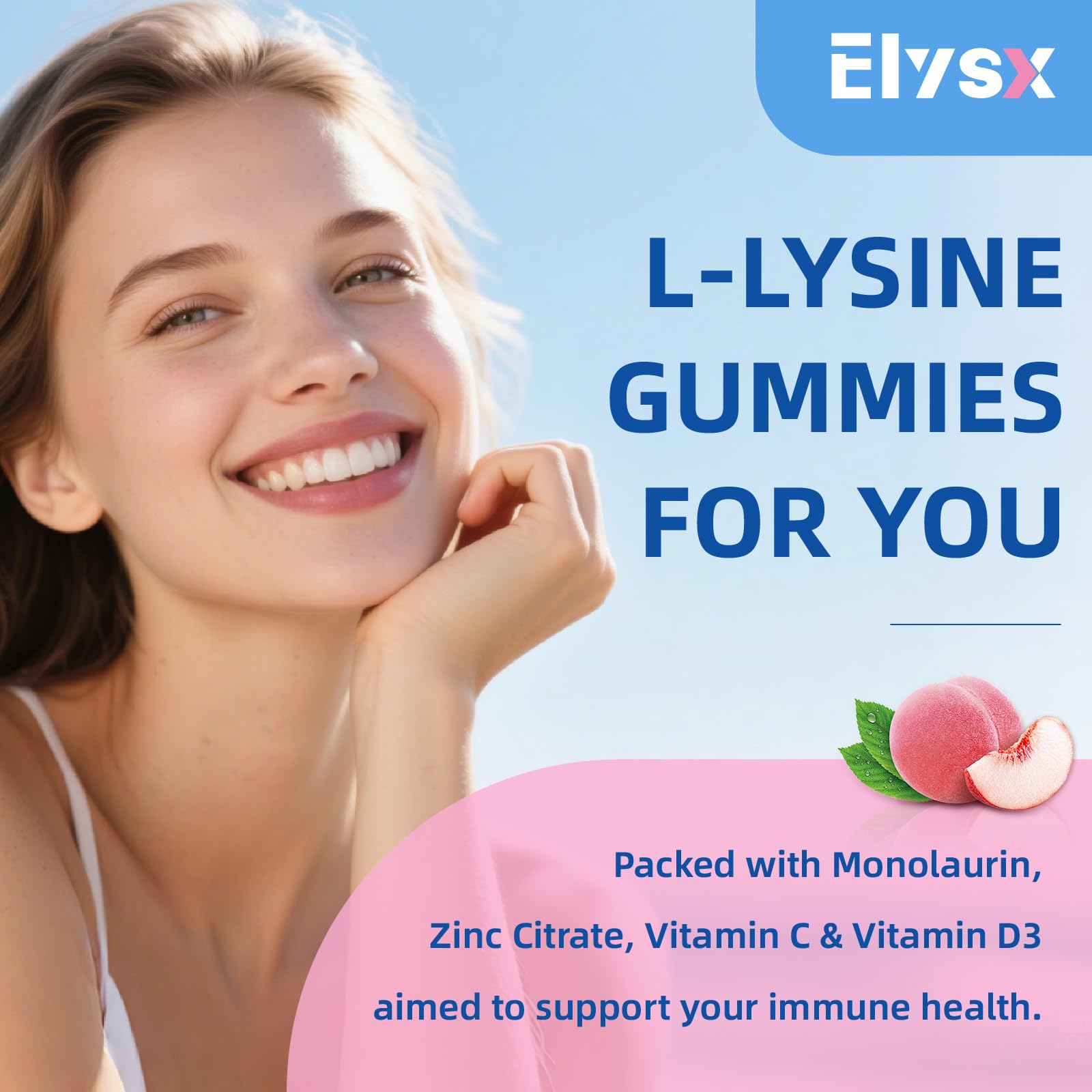 GMP-certified facility producing L-Lysine gummies