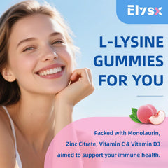 GMP-certified facility producing L-Lysine gummies