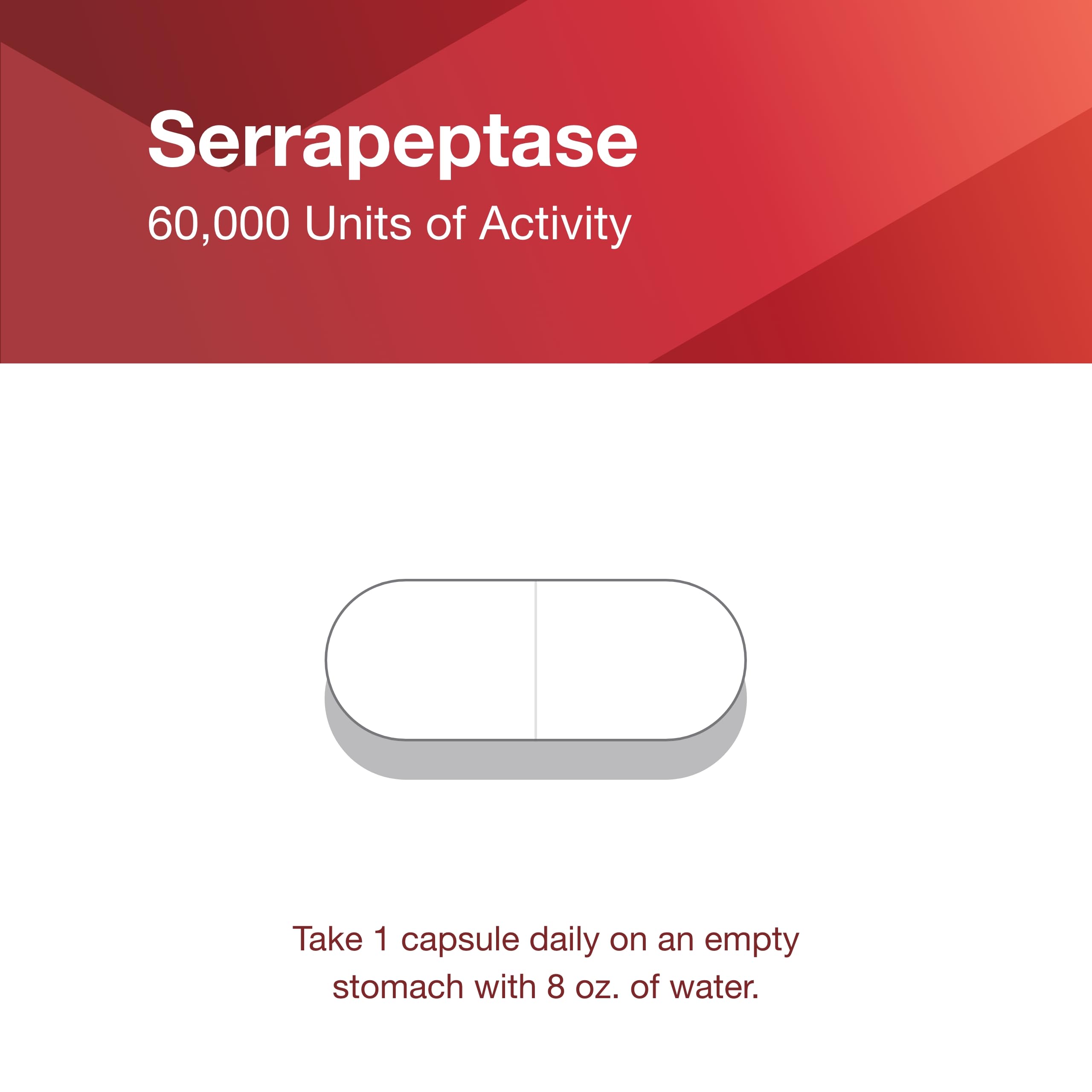 GMP-certified manufacturing label for Protocol For Life Balance Serrapeptase