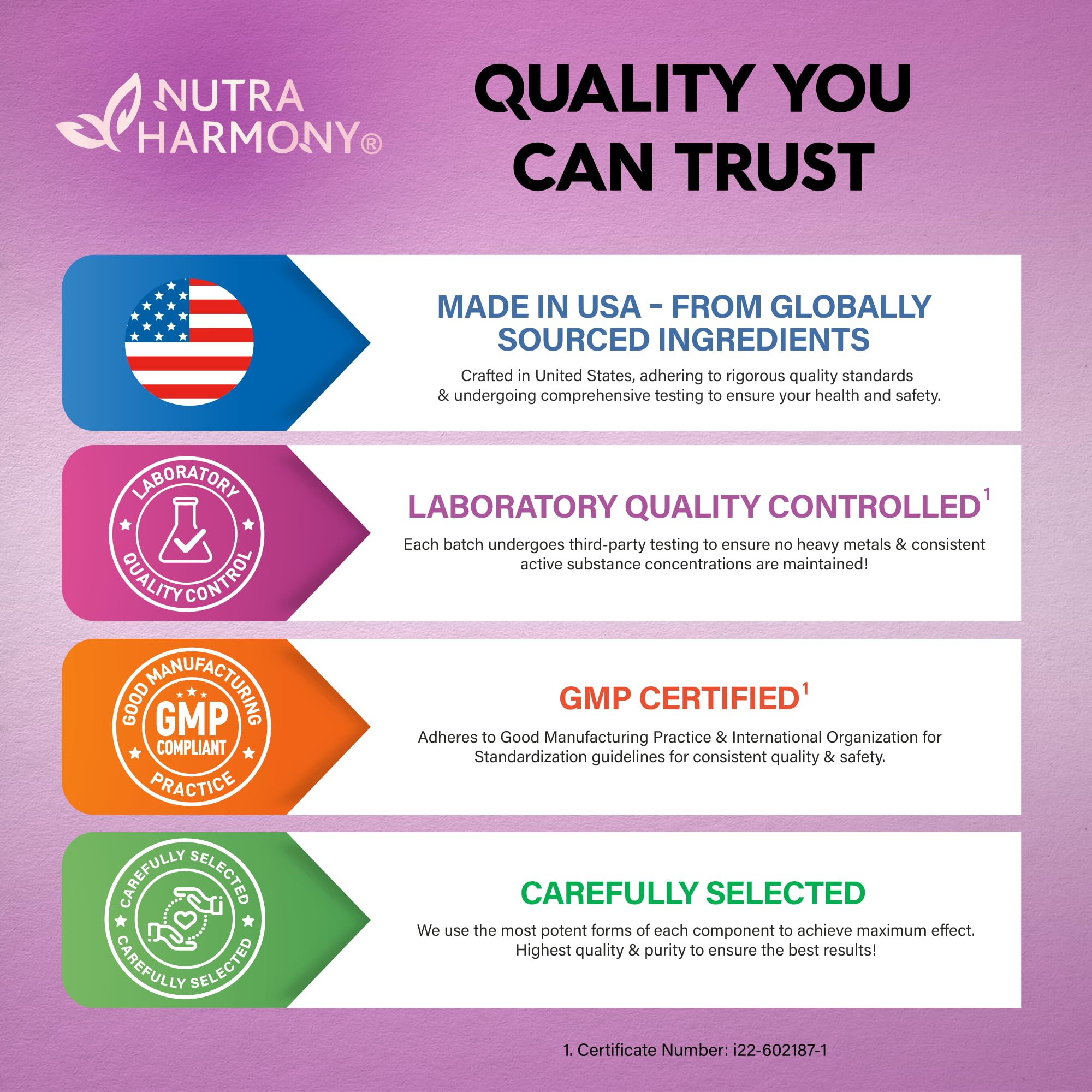 GMP-certified manufacturing facility label