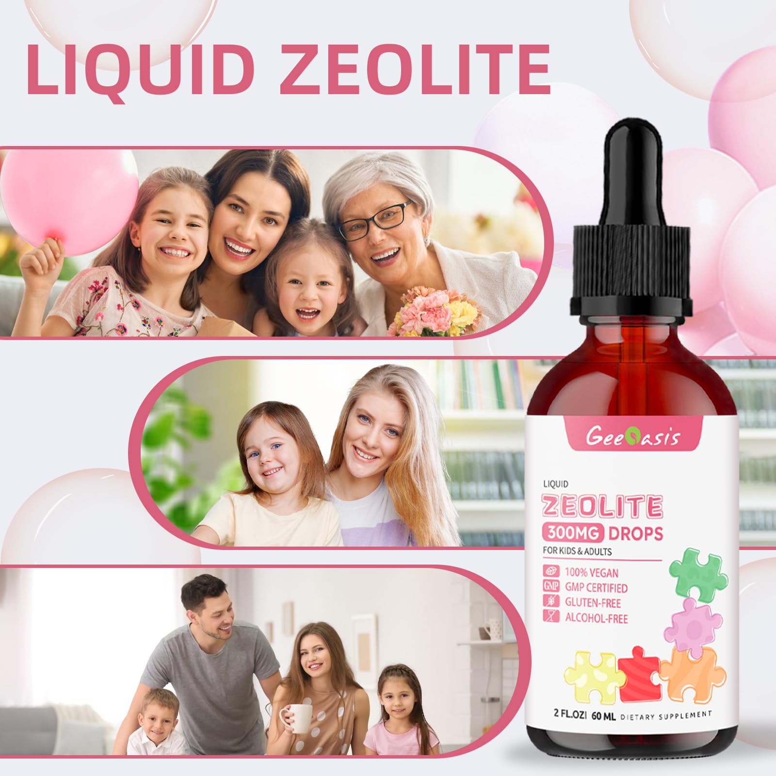 GMP compliant facility and natural ingredients label