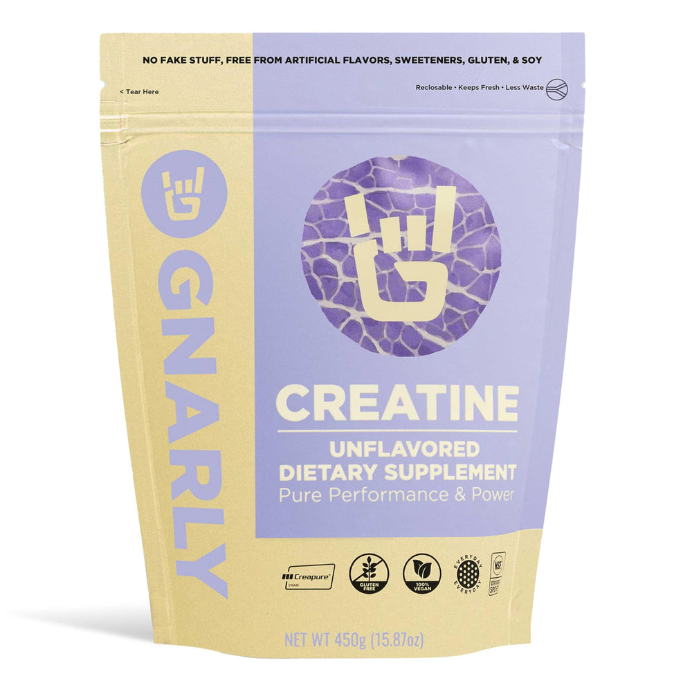 Gnarly Creatine Powder bottle front view