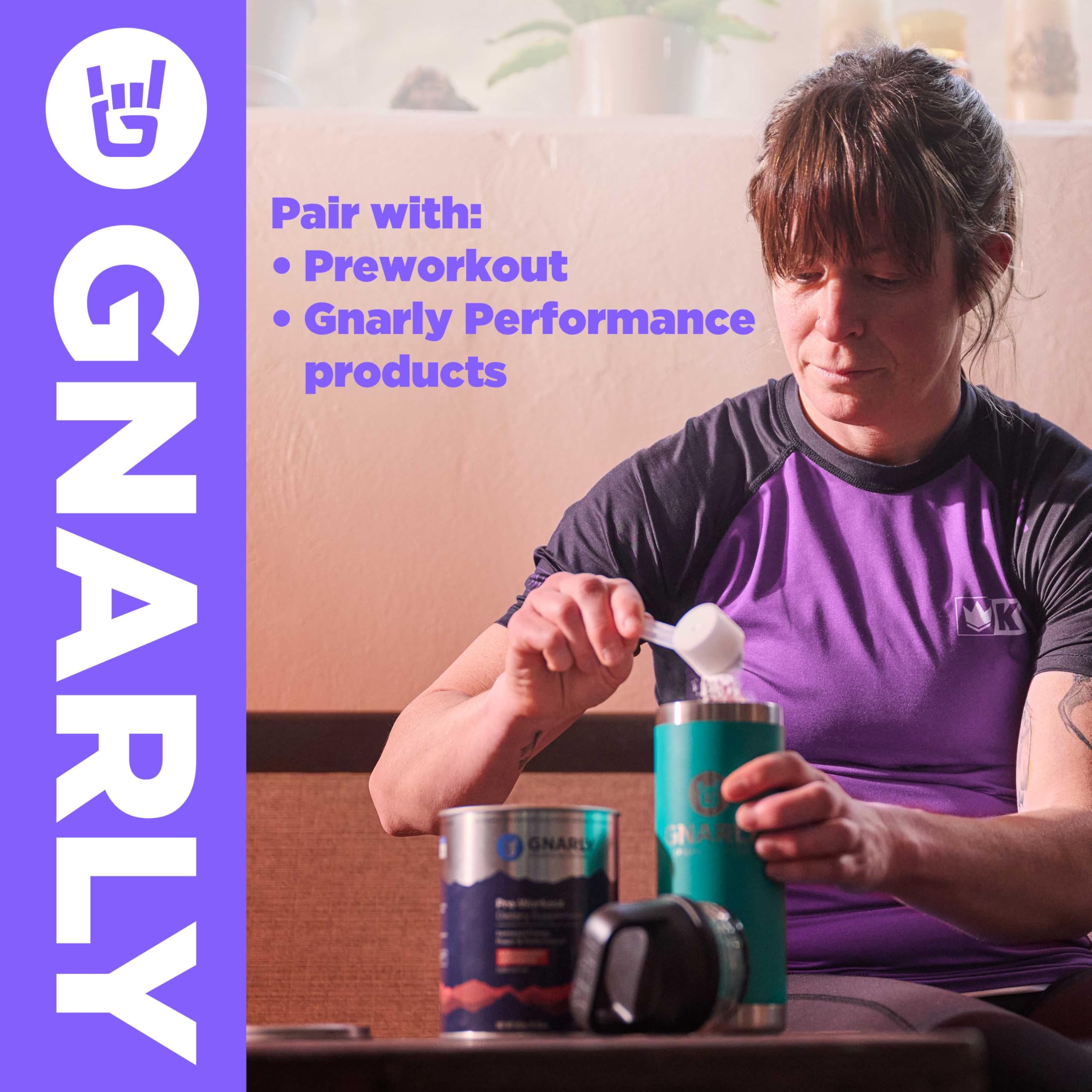 Recyclable packaging for Gnarly Creatine Powder