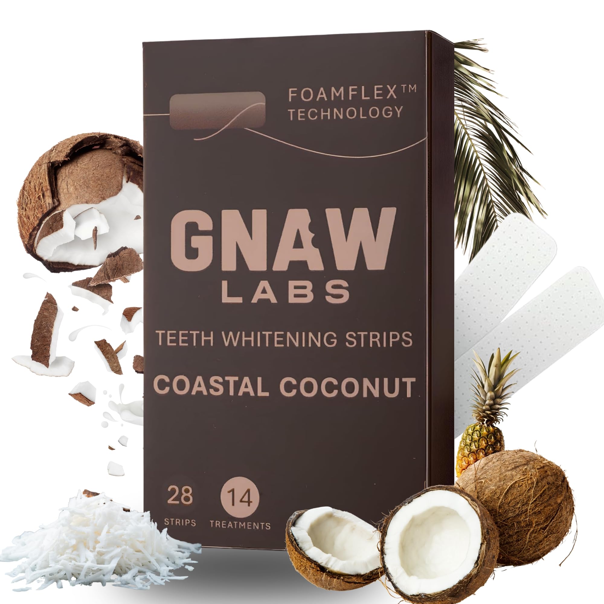 GNAW LABS Teeth Whitening Strips for Men box and packaging