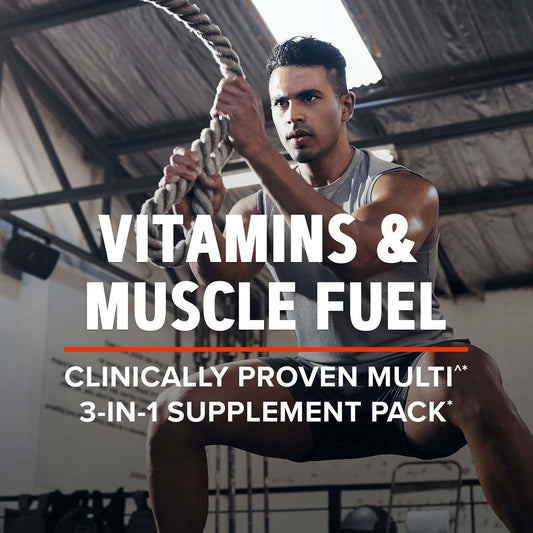 Back view of the Vitapak packaging displaying three-step program