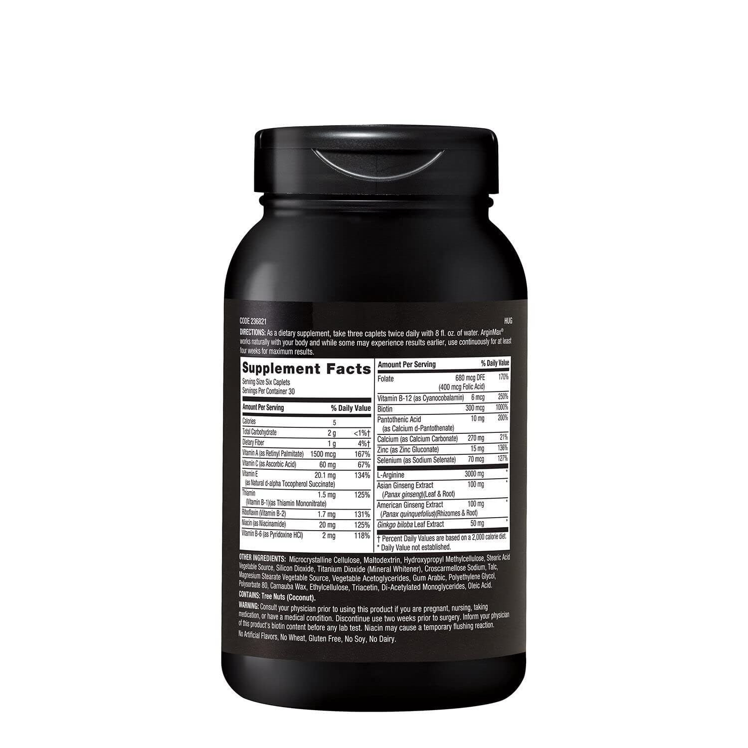 GNC ArginMax capsules close-up highlighting daily supplement for energy.