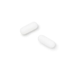 Illustration showing four caplets providing 1000mg calcium