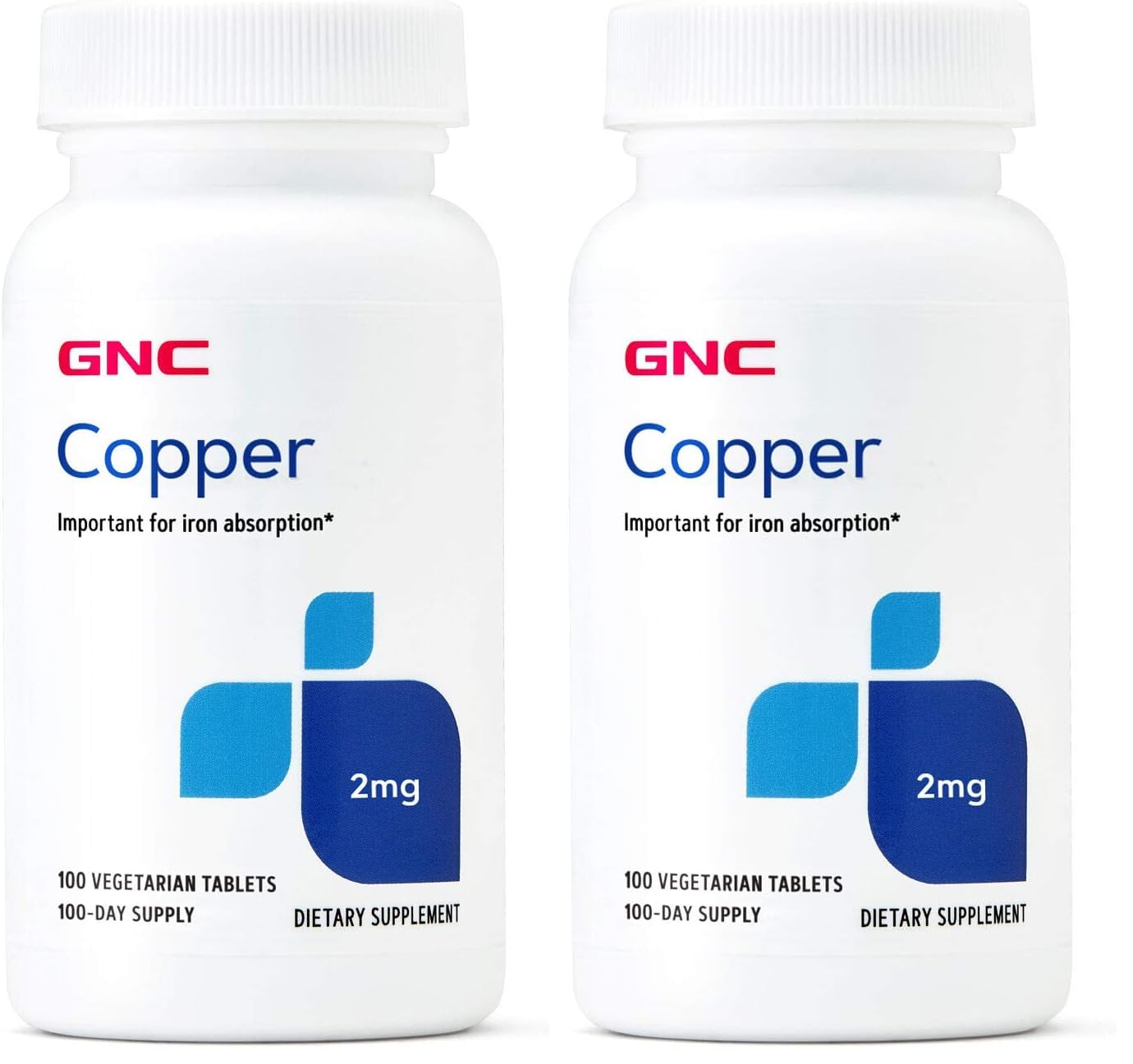GNC Copper 2mg bottle label