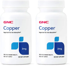 GNC Copper 2mg bottle label