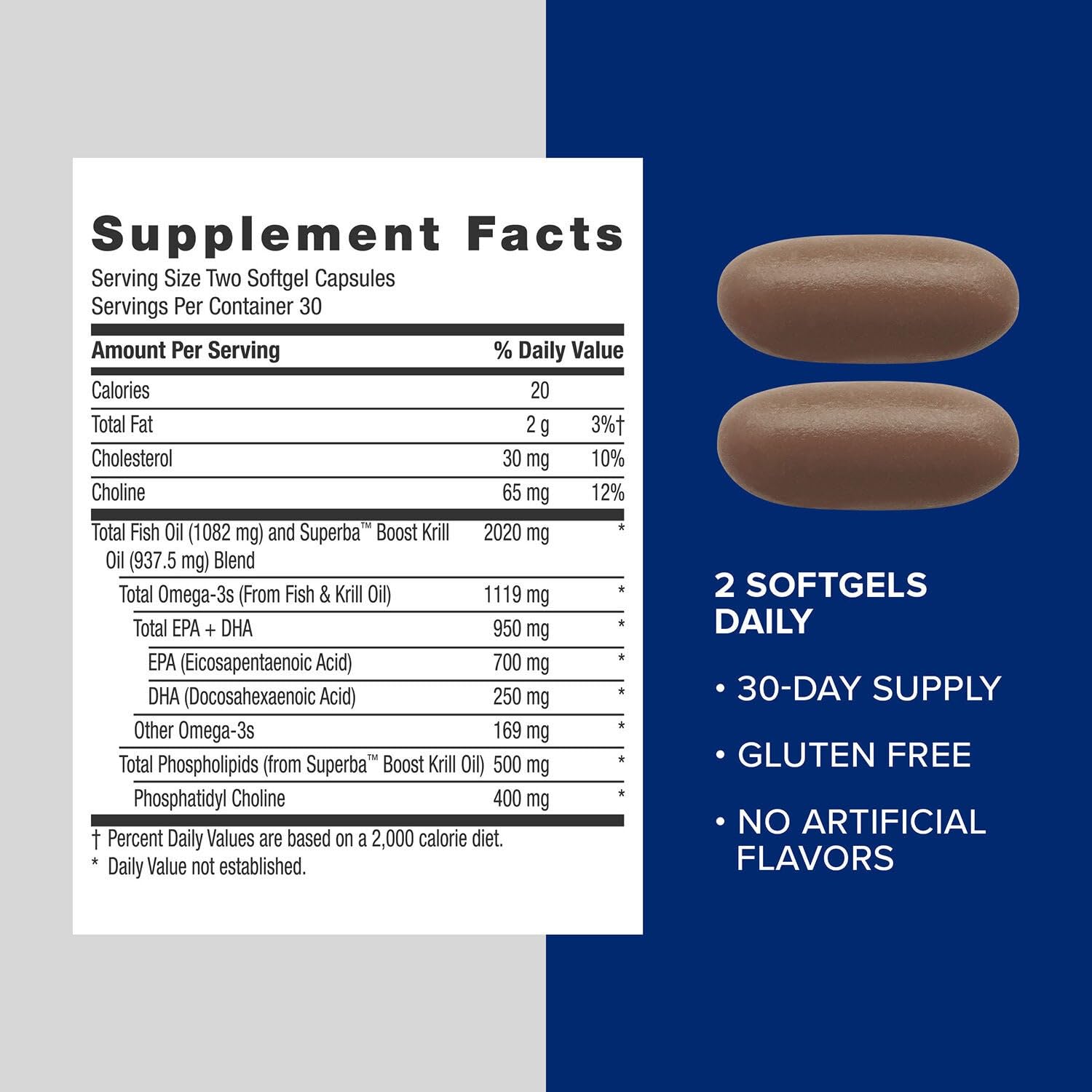 Illustration of omega-3 benefits for heart, brain, skin, eyes and joints