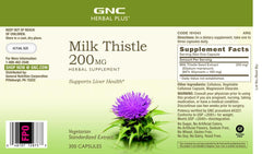 Vegetarian, gluten-free milk thistle supplement packaging highlights