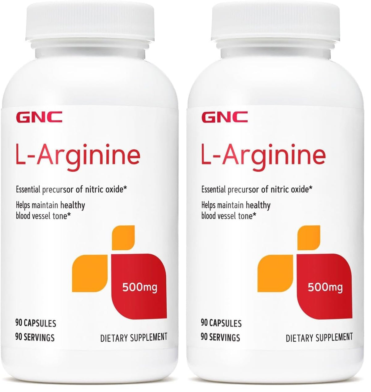 GNC L Arginine 500mg supplement pack of 2 – hero image