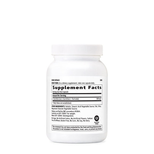L-Carnitine capsules close-up