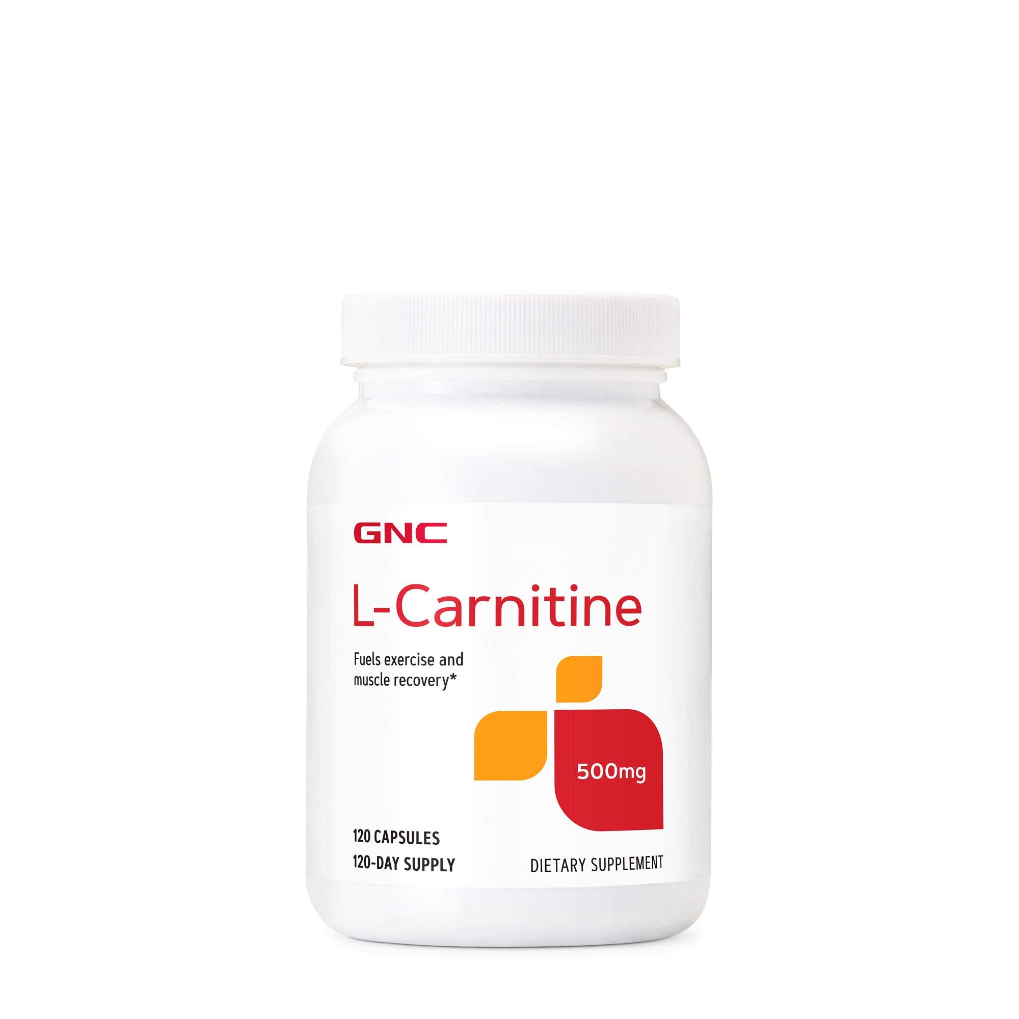GNC L-Carnitine 500mg supplement packaging