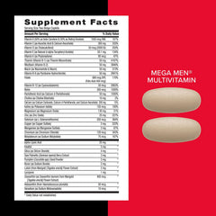 Nutrition facts close-up on Vitapak label