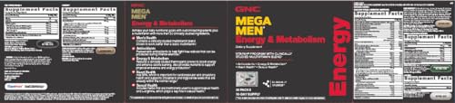 Daily packs of GNC Mega Men Vitapak