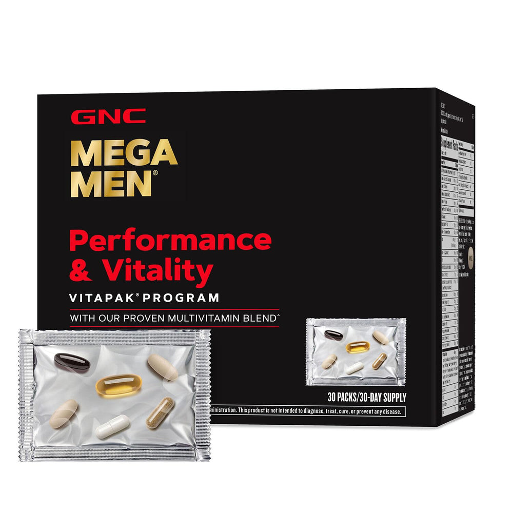 Front cover of GNC Mega Men Vitapak Program