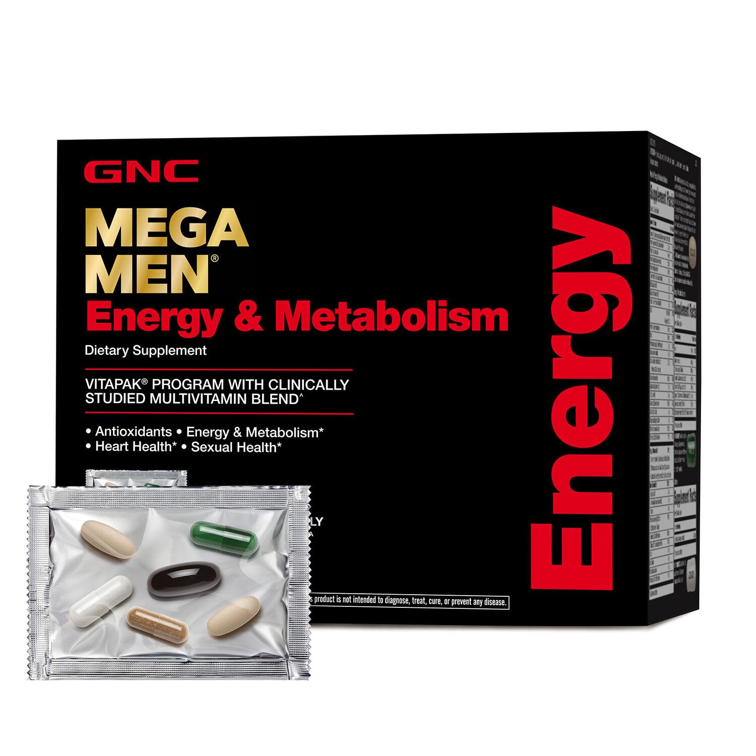 Packaging for GNC Mega Men Vitapak