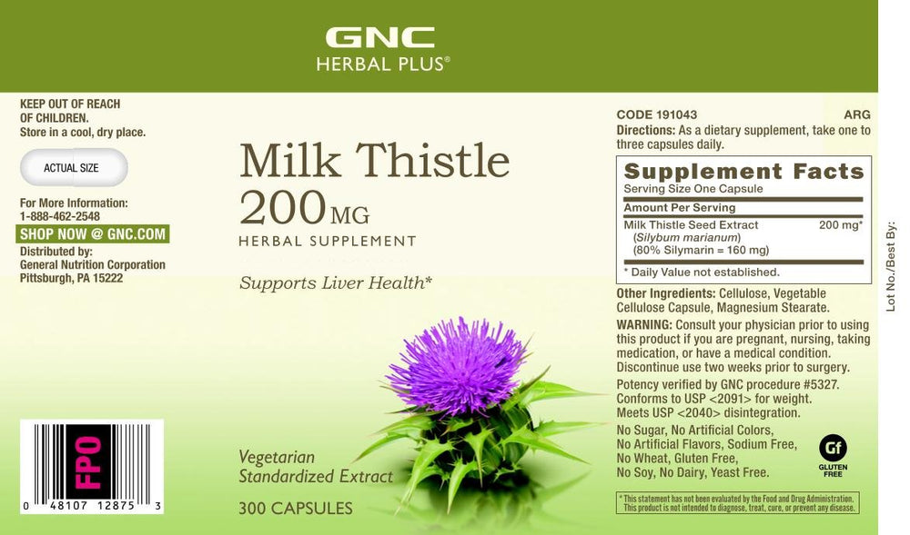 GNC Herbal Plus packaging highlights vegetarian, gluten-free formulation.