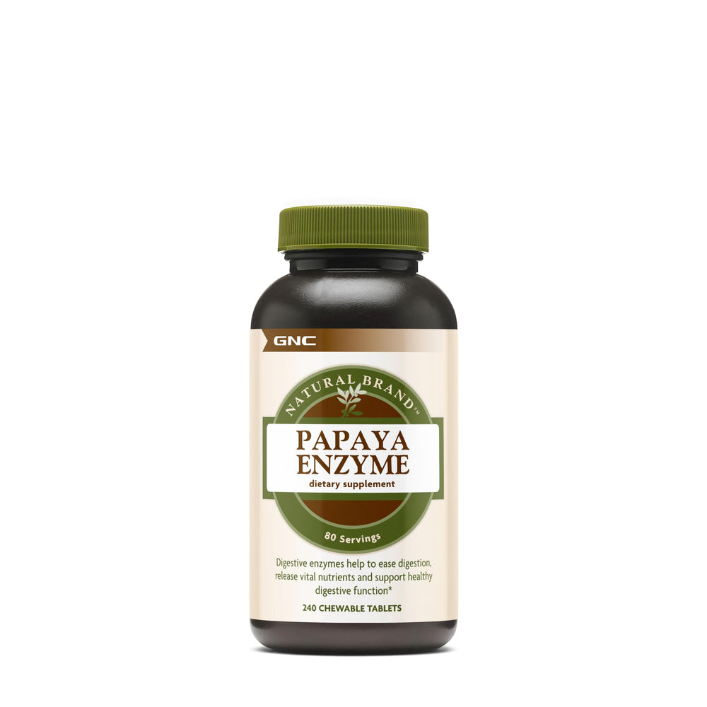GNC Papaya Enzymes 240 Tablets - front view