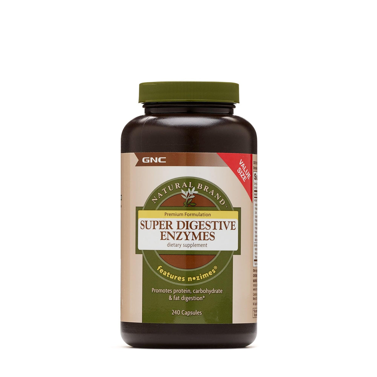 GNC Natural Brand Super Digestive Enzymes bottle