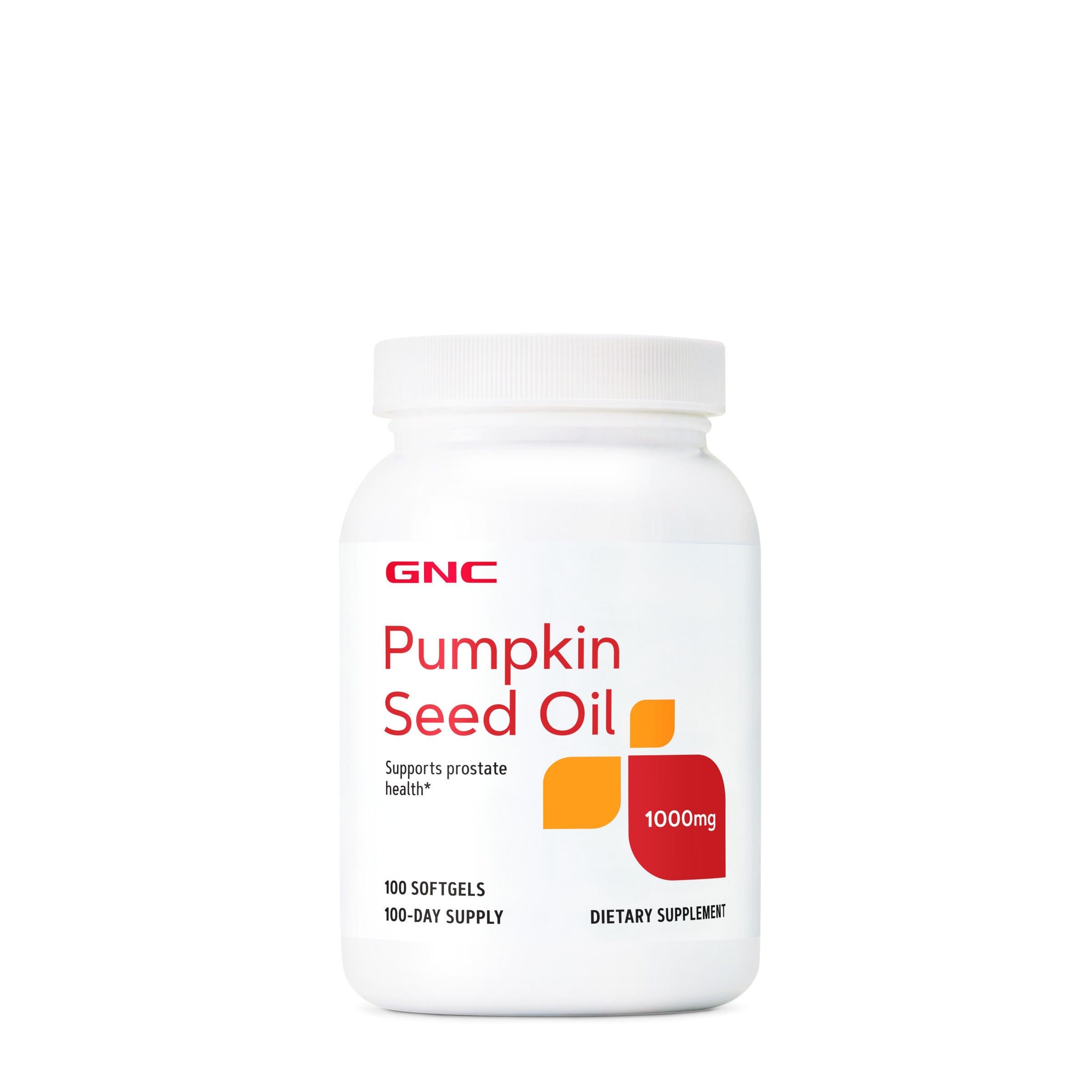 GNC Pumpkin Seed Oil 1000mg softgel bottle - hero image