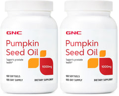 GNC Pumpkin Seed Oil 1000mg Softgels bottle front