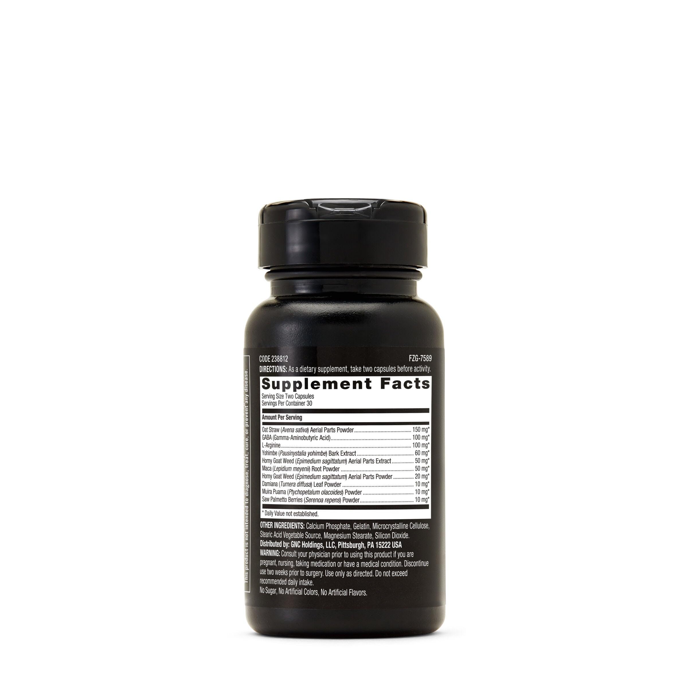 GNC Staminol label highlighting prostate health and urinary flow support