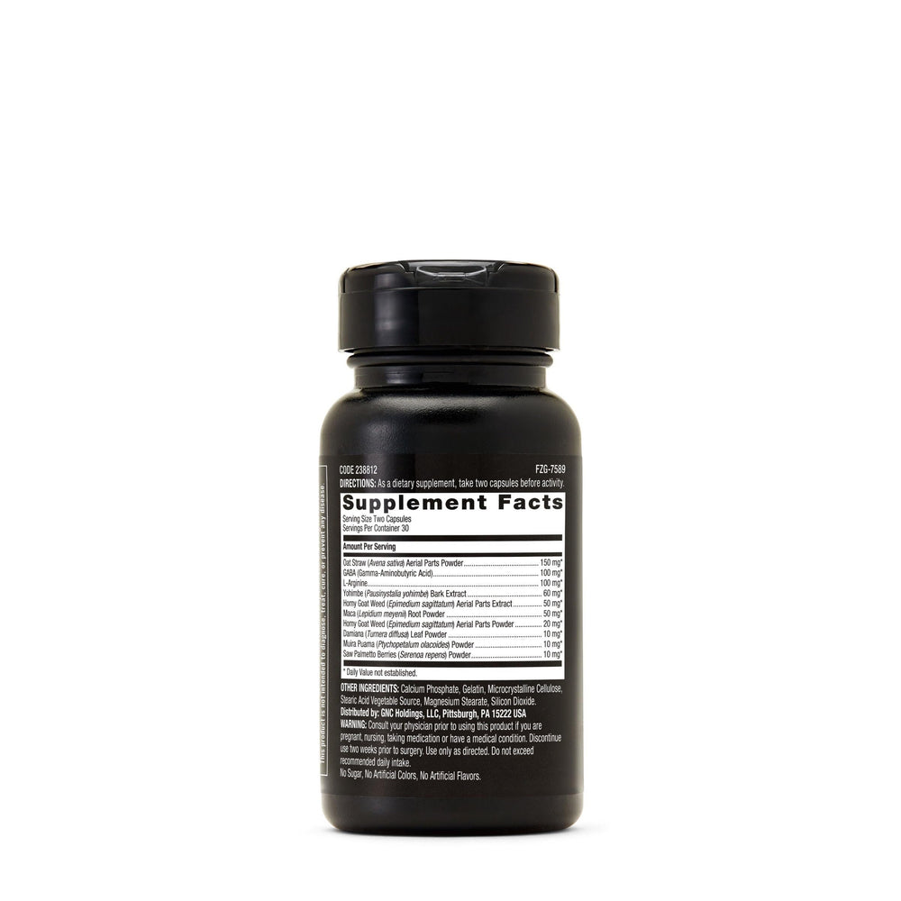 GNC Staminol label highlighting prostate health and urinary flow support