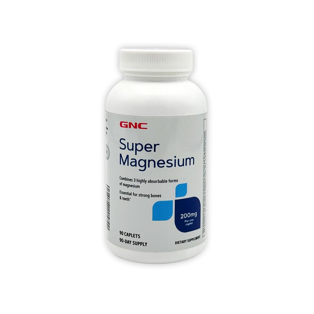 GNC Super Magnesium 400mg bottle – front view
