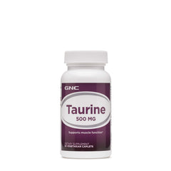 GNC Taurine 500mg supplement bottle and label
