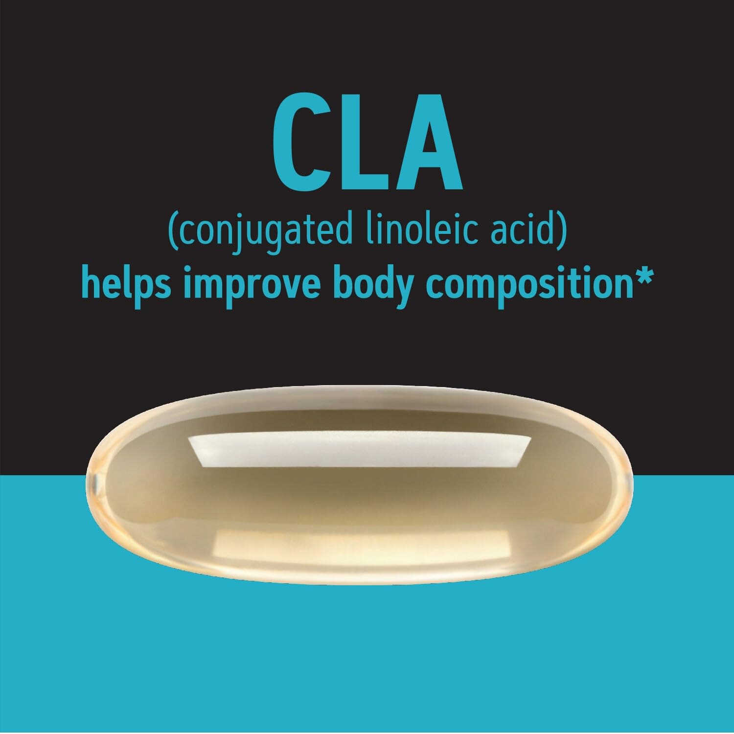 Close-up of GNC Total Lean CLA bottle