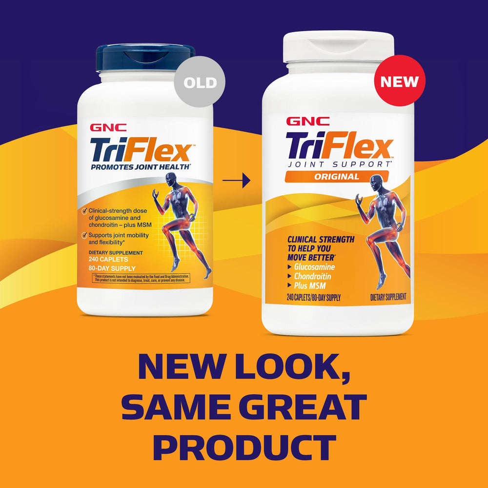 Close-up of GNC TriFlex caplets