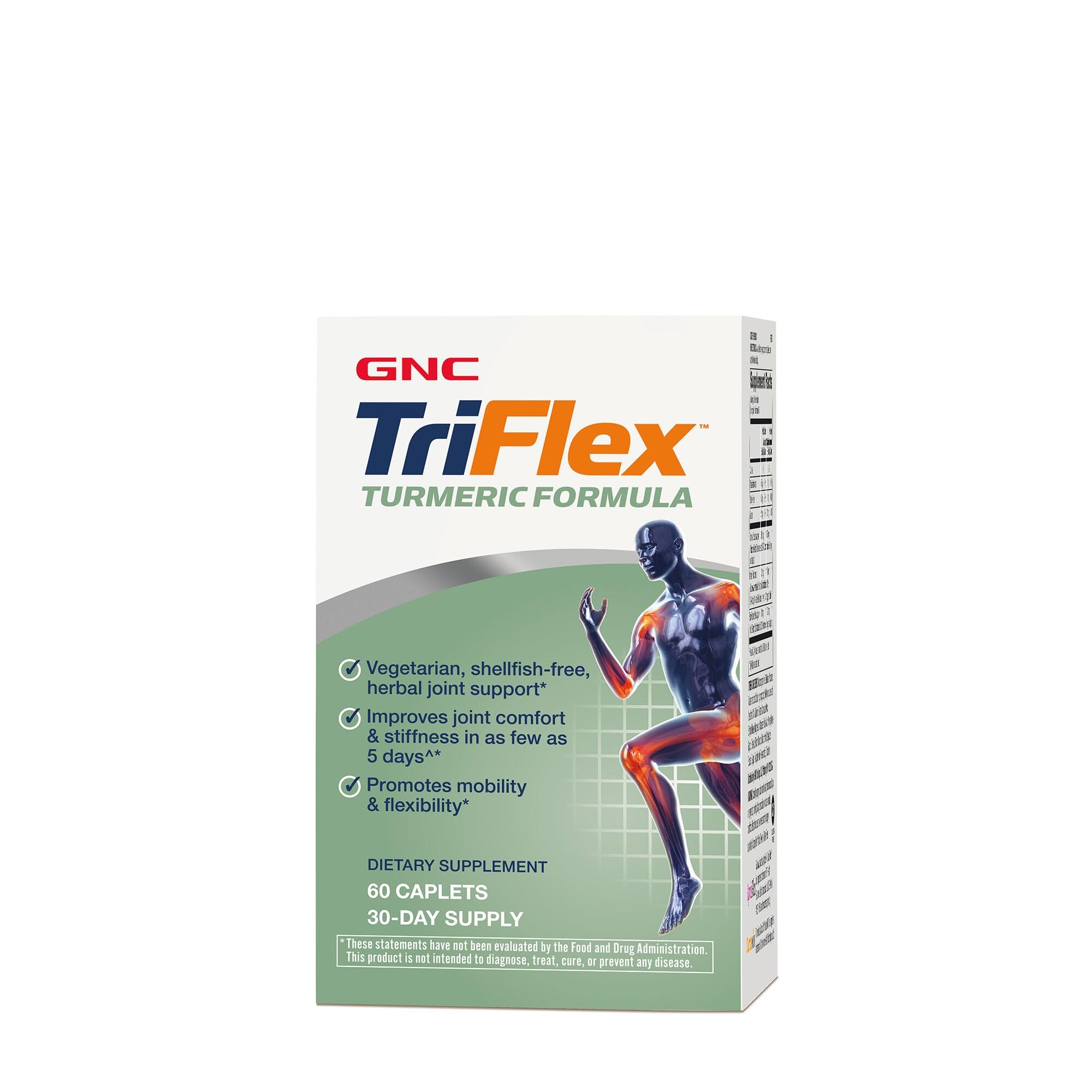 GNC TriFlex Turmeric Formula bottle label