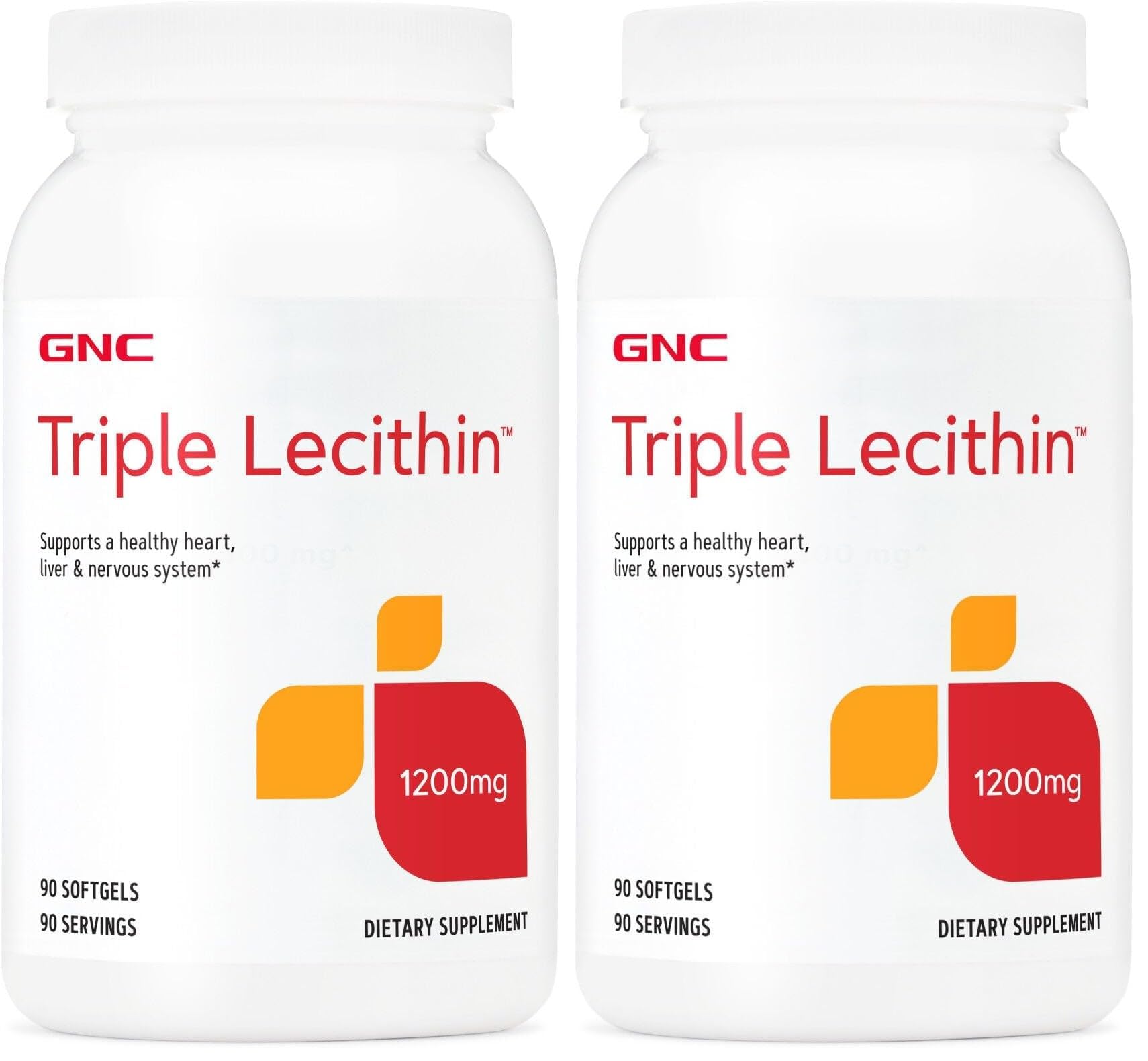 GNC Triple Lecithin 1200mg bottle - Pack of 2 (hero image)