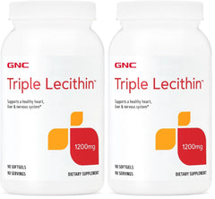 GNC Triple Lecithin 1200mg bottle - Pack of 2 (hero image)