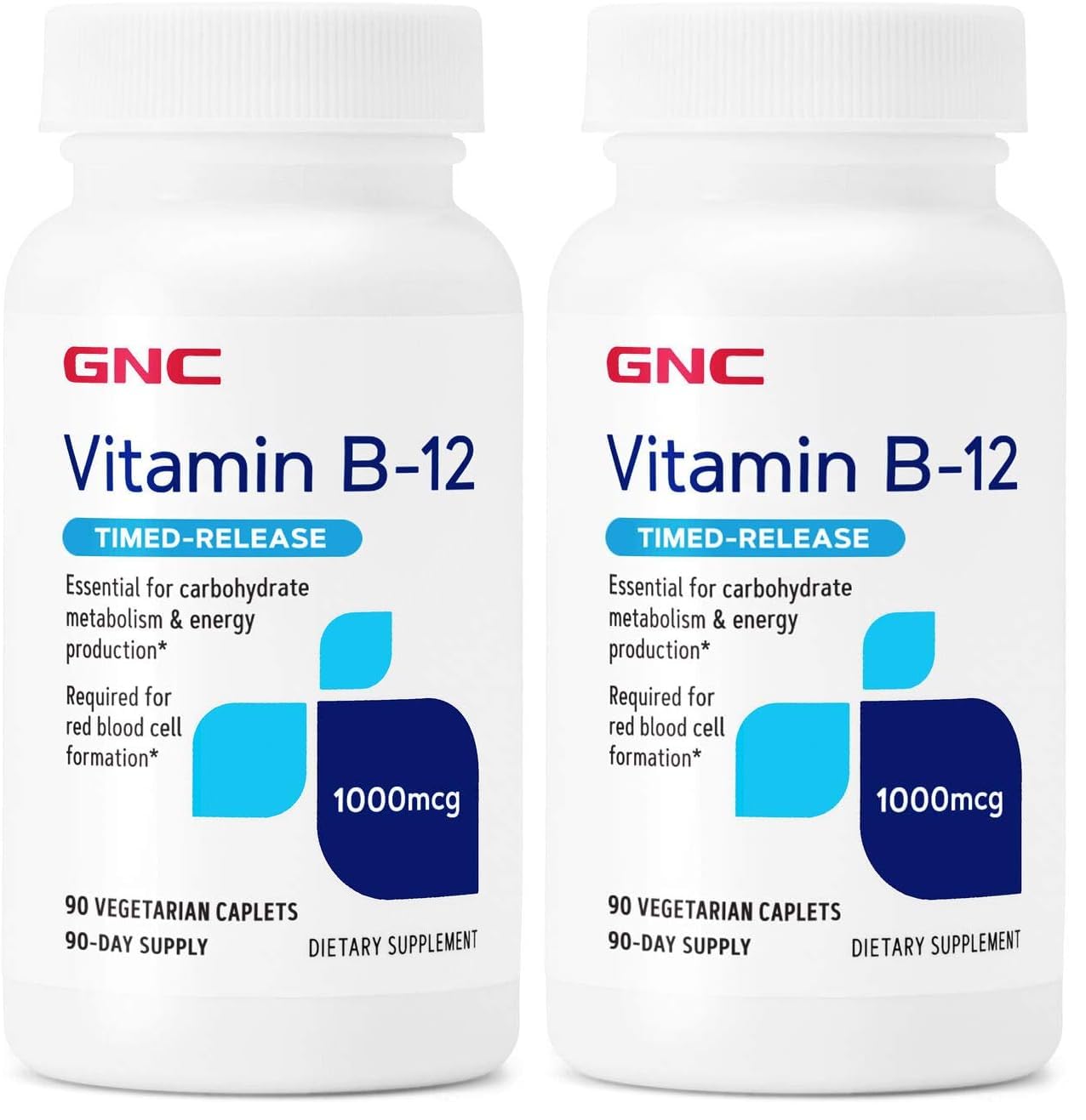 GNC Vitamin B-12 1000mcg bottle front view with label