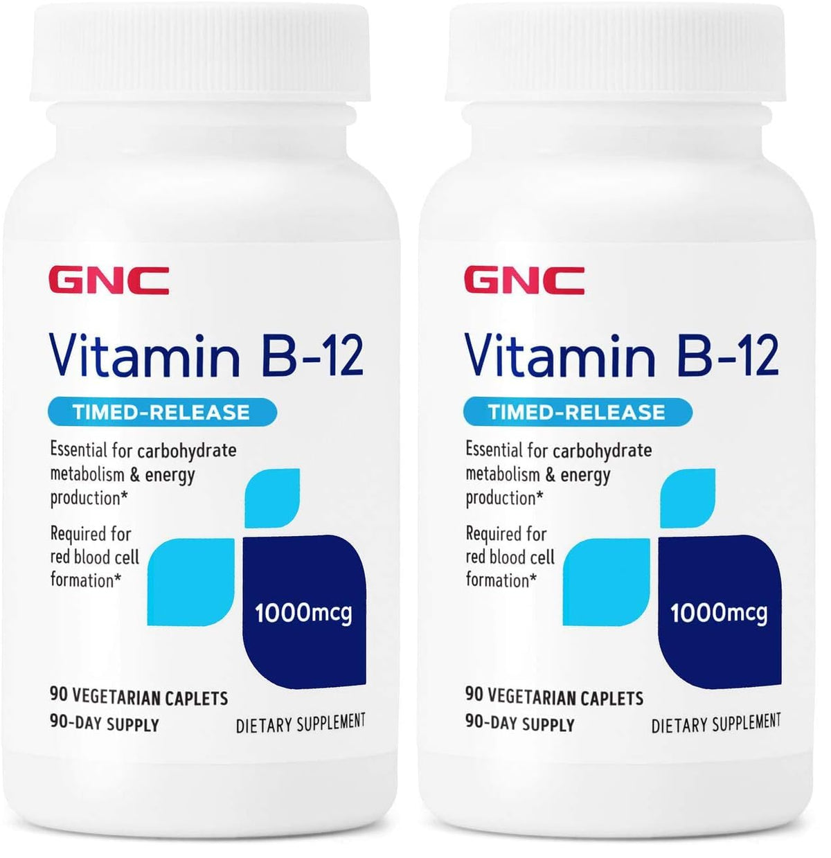 GNC Vitamin B-12 1000mcg bottle front view with label